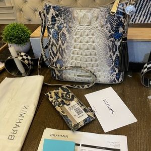 Brahmin Jaguar Ombre Melbourne - Katie plus wallet with tag